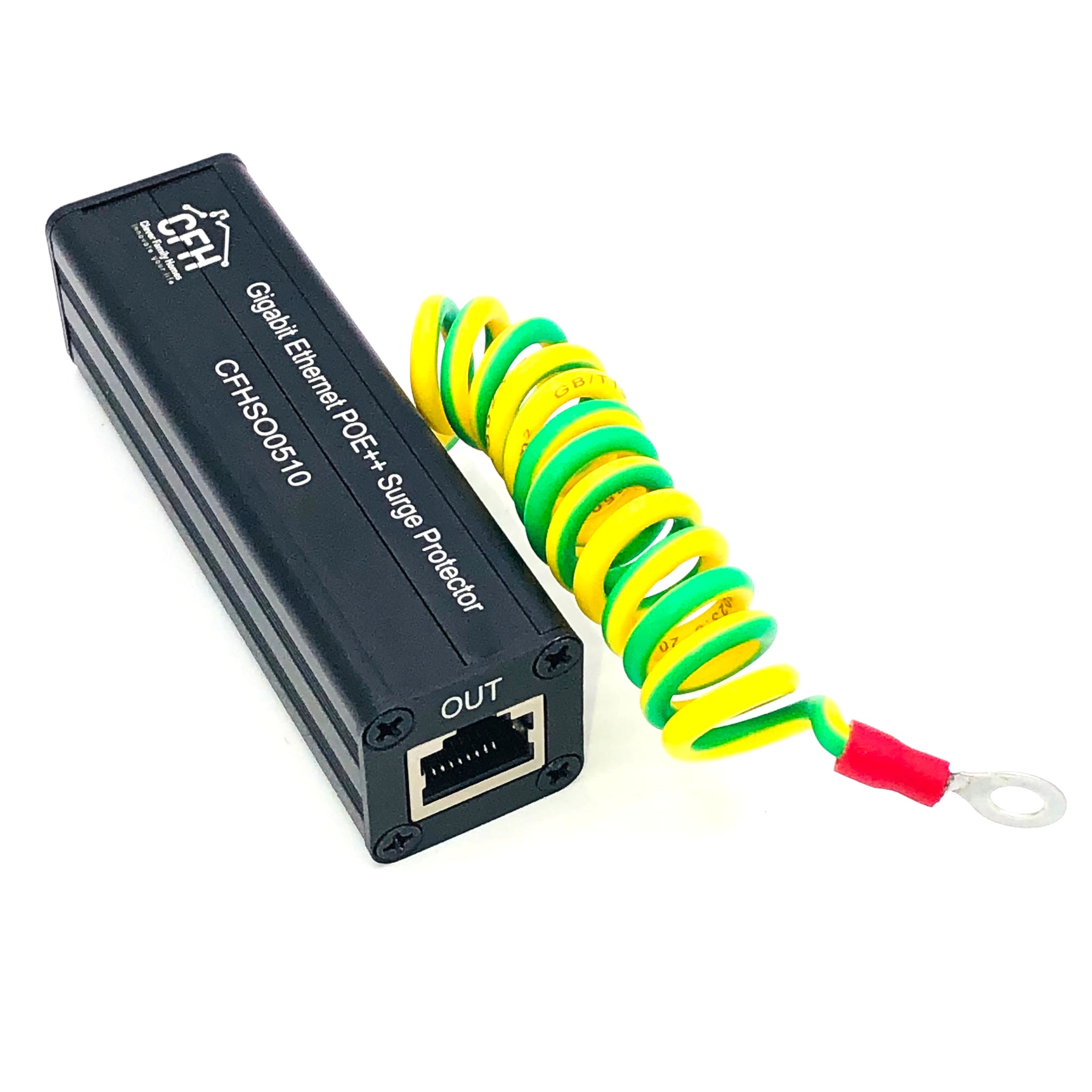 Ethernet Gigabit Surge Protector Kit With CAT 6a Jumper Cable And